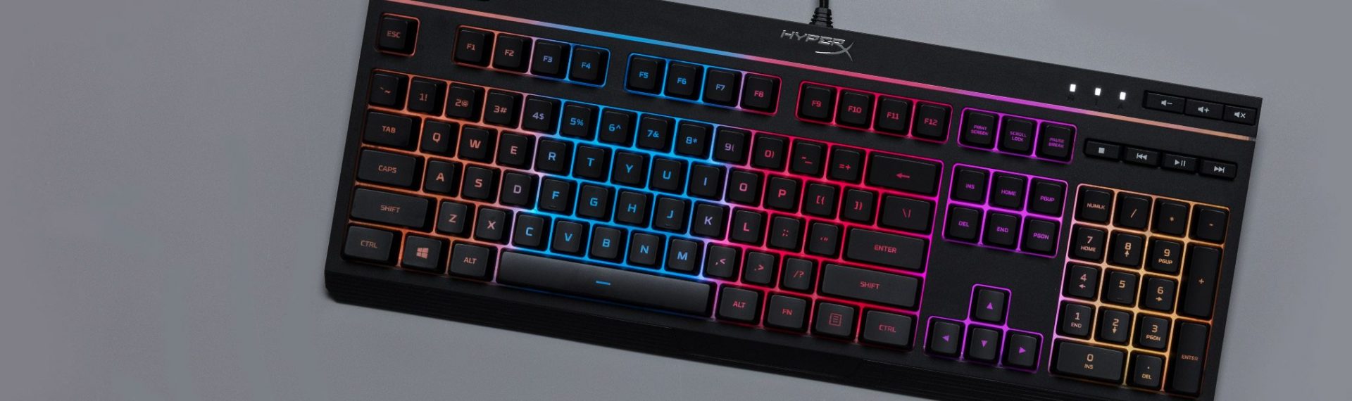 Как настроить подсветку на клавиатуре hyperx alloy core rgb