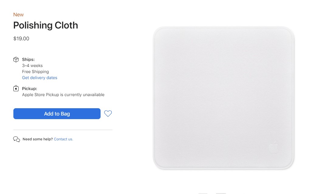 Apple представила серветку для екрану за 500 гривень