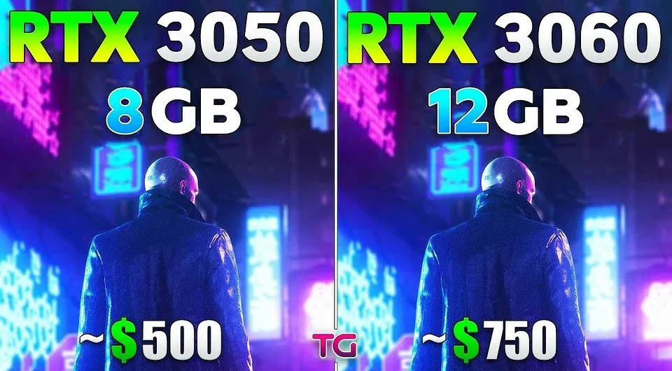 GeForce RTX 3050 vs GeForce RTX 3060