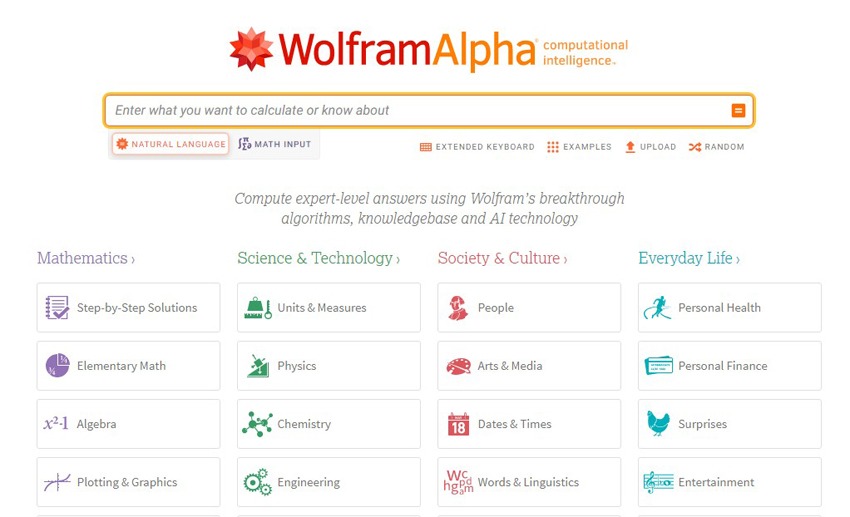 Wolfram - Alpha