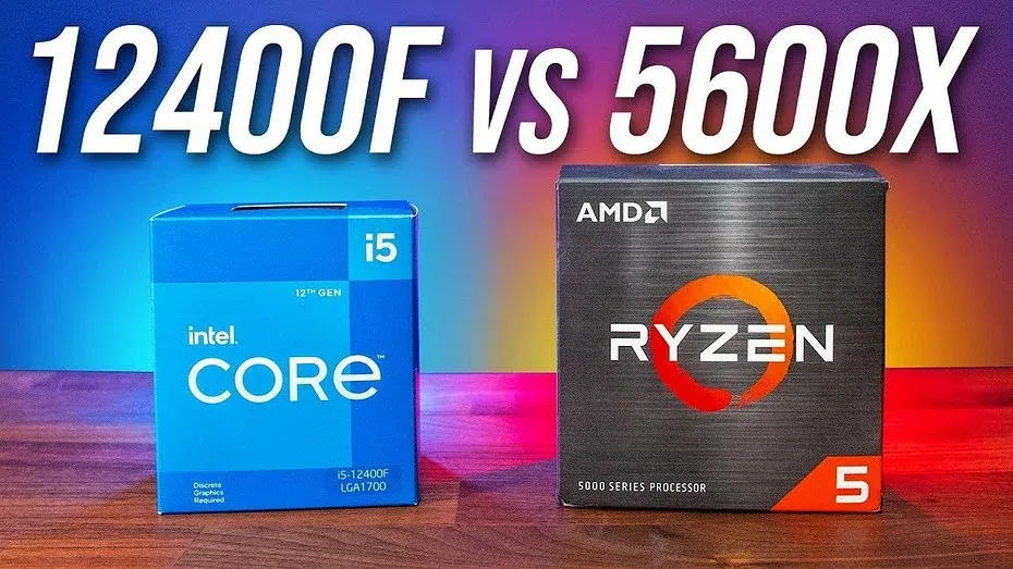 AMD Ryzen 5 5600 порівняли з Intel Core i5-12400F