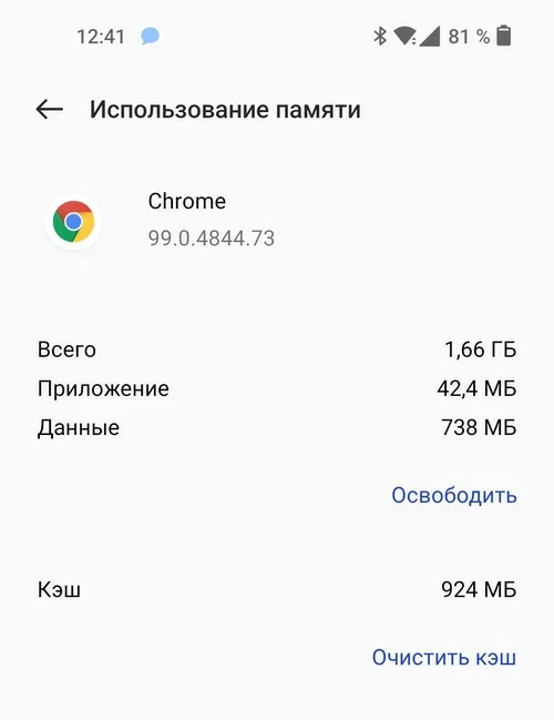 Кеш Google Chrome