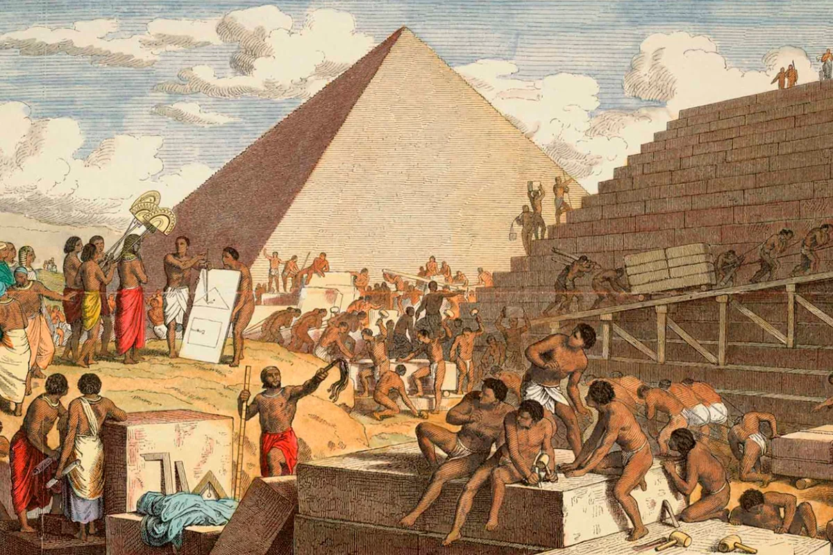 Будівництво єгипетських пірамід