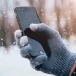 Смартфон сніг