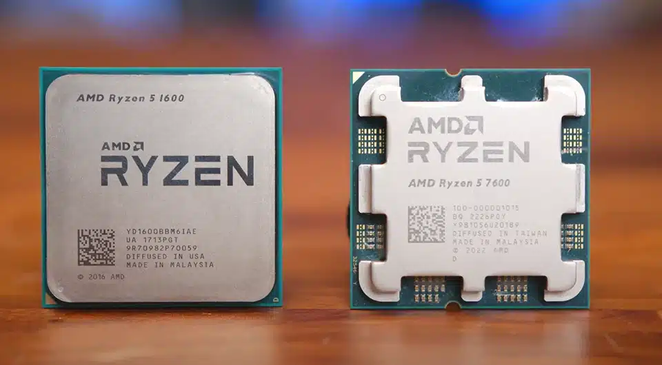 AMD Ryzen 5 1600 порівняли Ryzen 5 7600