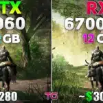GeForce RTX 3060 та Radeon RX 6700