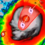 За миті до того, як ураган Мілтон обрушився на Флориду, він був схожий на череп