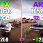 GeForce RTX 3060 порівняли з Intel ARC B580