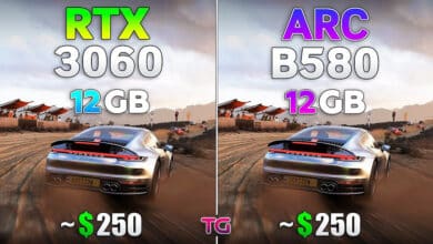 GeForce RTX 3060 порівняли з Intel ARC B580