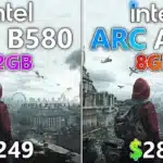 Intel ARC B580 порівняли з ARC A750 в сучасних іграх