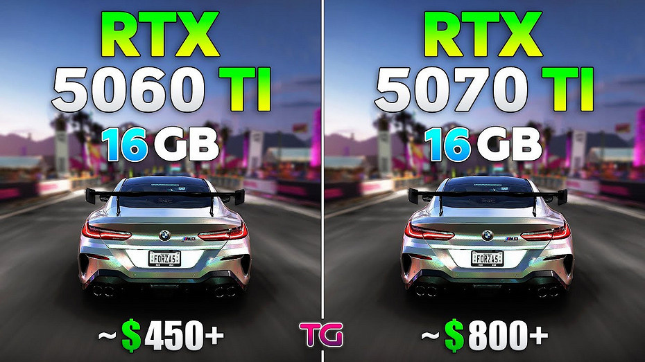 GeForce RTX 5060 Ti та RTX 5070 Ti