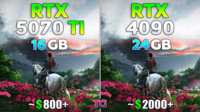 GeForce RTX 5070 Ti порівняли з топовою RTX 4090