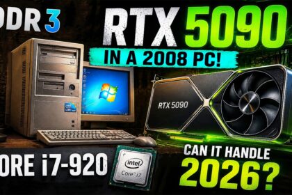 RTX 5090 запхали в ПК 2008 року