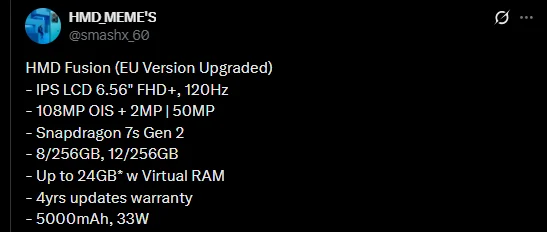 HMD Fusion